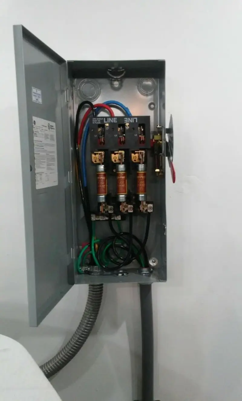 Three-phase disconnect switch installed for Electrical Wiring & Rewiring in Tehachapi